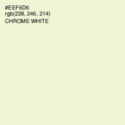 #EEF6D6 - Chrome White Color Image